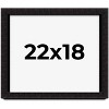 PosterPalooza | Modern Shadow Box 1" Depth Black Picture Frame - UV Acrylic, Backing Board, Hanging Hardware - 2 of 4