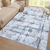 Washable Rug - Non-Slip Non-Shedding Contemporary Carpet Soft Thin Low Pile Floor Covering for Living Room, Bedroom Nursery - 2 of 4