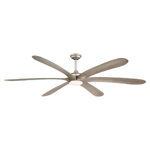Parrot Uncle 72" Modern Integrated LED Downrod Mount LED Ceiling Fan - 1 of 4