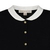Hope & Henry Girls' Button Front Sweater Dress with Collar (Black Houndstooth, 3-6 Months) - 2 of 4