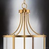 Urban Ambiance Luxury Modern Farmhouse Indoor Chandelier,  30-5/8''H x 15"W x 15''D,  Vintage Brass Finish, UHP4612 - 4 of 4