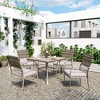 Pamapic 5-Piece PE Wicker Outdoor Dining Set with Cushions - 3 of 4