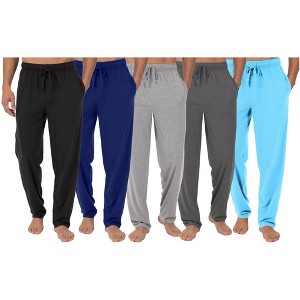 Blue Ice Men's Modern Fit Classic Lounge Pants-5 Pack - 1 of 4