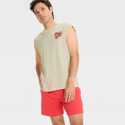 Men's Icee Graphic Muscle Tank Shirt - Original Use™ Beige