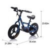 JOYRACER 24V Electric Balance Bike for Kids, 150W Motor Ride-On Dirt Bike with Adjustable PU Seat, Inflatable Tires & Hand Brake for Boys and Grils - 4 of 4