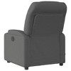 vidaXL Massage Recliner Chair Dark Gray Fabric - 4 of 4
