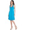 24seven Comfort Apparel Sleeveless A Line Fit and Flare Skater Dress - 2 of 4