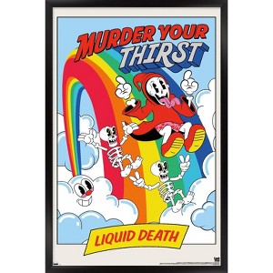 Trends International Liquid Death - Reaping Rainbow Framed Wall Poster Prints - 1 of 4