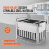 VEVOR Commercial Popsicle Moulds, 40PCS Round-Head Ice Pop Moulds with Double Slot, Stainless Steel Ice Lolly Popsicle Moulds - 4 of 4