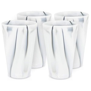 Silipint: Silicone Pint Glasses: 4 pk - Mountain Marble - 1 of 4