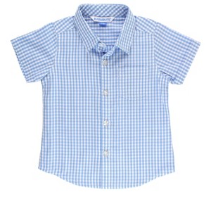 RuffleButts Toddler Short Sleeve Button Down Shirt - 1 of 3