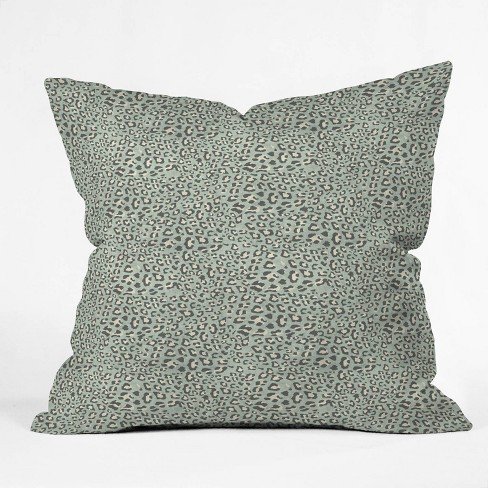 Grey leopard best sale throw pillow