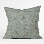 16"x16" Holli Zollinger Deco Leopard Throw Pillow Green - Deny Designs