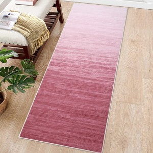 Coucheta Ombre Washable Area Rug, Modern Abstract Design, Non-Slip Low Pile, Soft & Non-Shedding Carpet for Living Room, Bedroom, Dining Room, Office - 1 of 4