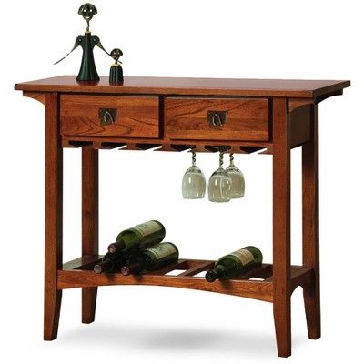 Favorite Finds Mission Wine Table Wood/Russet Finish - Leick Home