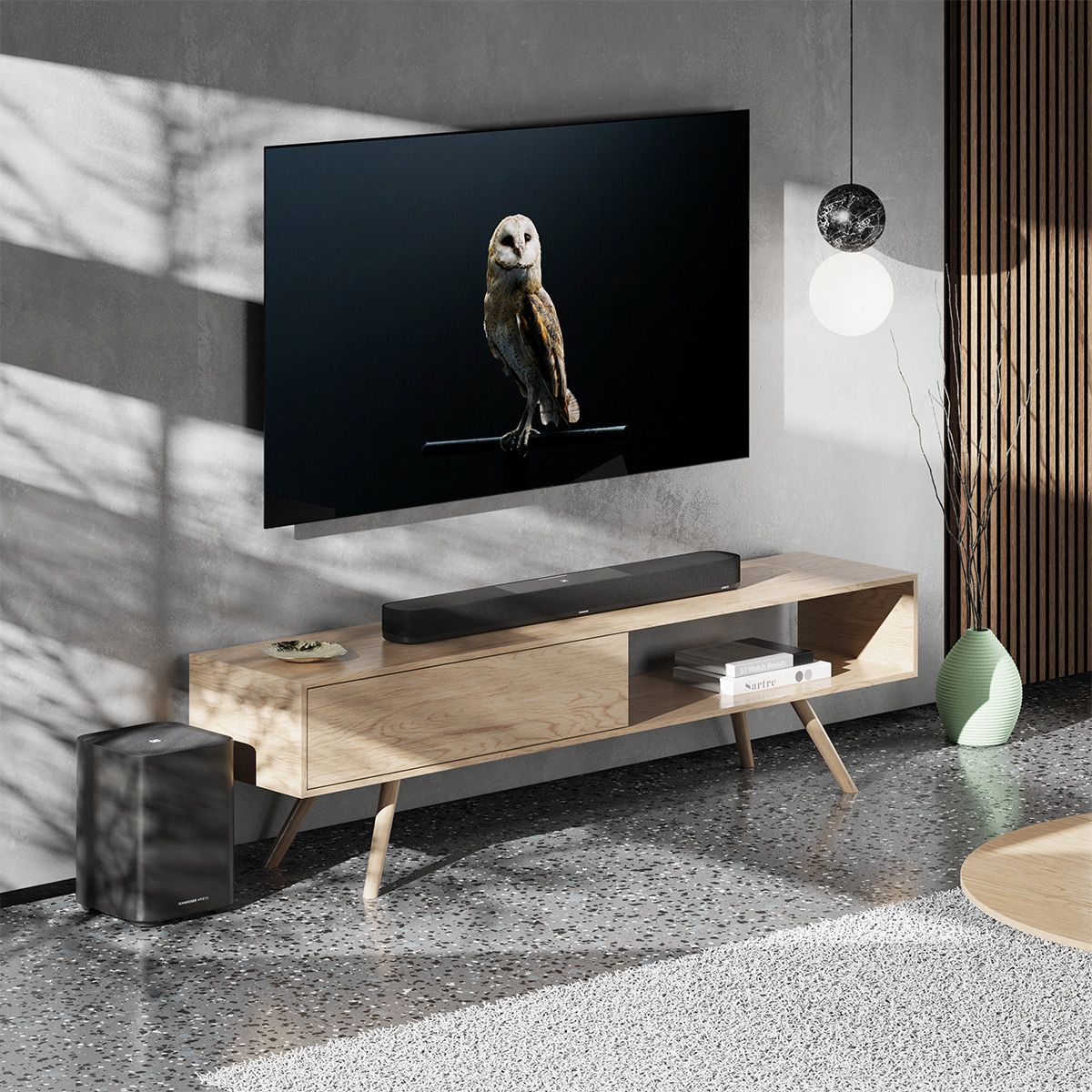Sennheiser AMBEO Soundbar Plus 7.1.4 Channel Soundbar with Dolby Atmos and DTS:X with Ambeo Sub 8in 350W Wireless Subwoofer with Bluetooth - thumbnail 6