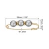 Unique Bargains Metal Decorative DIY Women's Clothing Dress Pearl Sewing Brooch Pins 20 Pcs - 2 of 4