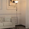 Gulches Floor Lamps, 71.3", 2 - Light Setup, Rose - White Arched Shades, Gray Body, for Bedroom/Living Room - 3 of 4