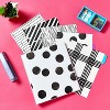 Avery 1" Round Ring Binder Fashion Dots: Polypropylene, 175 Sheet Capacity, 2 Pockets, Hard Cover, White - 4 of 4