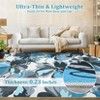 Modern Bright Floral Low Pile Non-Slip Washable Indoor Area Rugs for Living Room Dining Bedroom - 4 of 4