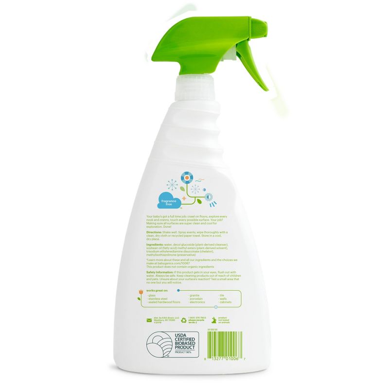 Babyganics Multi Surface Cleaner Spray - 32 fl oz, 3 of 10