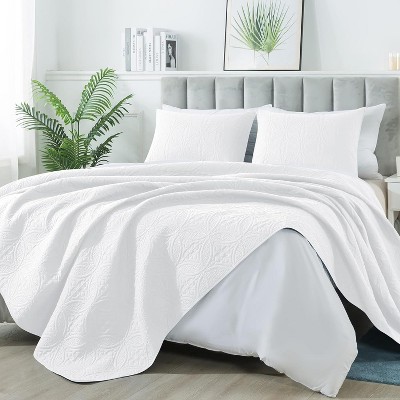 HYLEORY Quilt Set - Soft Lightweight Quilts Reversible Quilted Bedspreads 2 Piece (1 Quilt, 1 or 2 Pillow Sham)