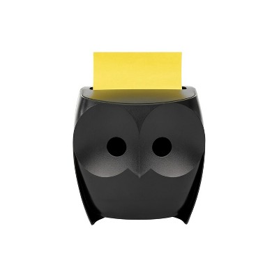 Post-it Super Sticky Notes & Owl Design Dispenser Black (OWL-330-BK)