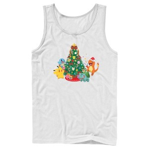 Men's Pokemon Christmas Tree Characters Tank Top - 1 of 4