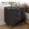 Jojoka 3 Drawer Dresser for Bedroom with Gold Handle and Large Drawer - 2 of 4