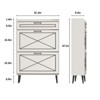 Shoe Cabinet with Flip Drawers, Freestanding Narrow Shoe Rack - 2 of 4