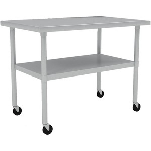 Heavy-Duty Stainless Steel Work & Prep Table, NSF Commercial-Grade Table with Adjustable Lower Shelf for Kitchen, Restaurant, Home, Garage, Hotel - 1 of 3