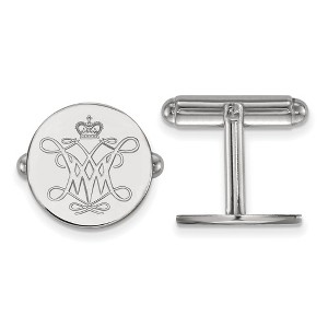 Black Bow Jewelry Sterling Silver College of William & Mary Tribe NCAA Cuff Links - 1 of 3