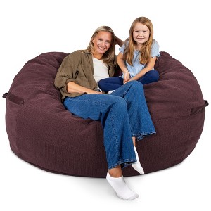 Big Joe Bean Bag Chair with Removeable Cover, Foam Filled, Multiple Sizes and Fabrics, All Ages - 1 of 4