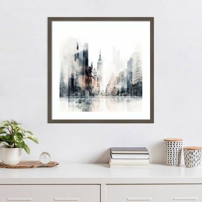 Amanti Art Graphic City I New York by Irena Orlov Framed Wall Art Print