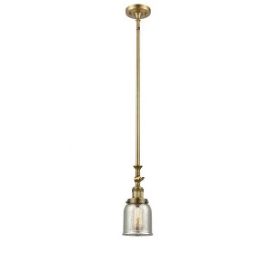 Bell - 1 Light Stem Hung Tiltable Mini Pendant In Industrial Style-14 Inches Tall and 5 Inches Wide - 1 of 1