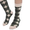 Green Avocado Colored Geometric Patterned Socks (Men's Sizes Adult Large) from the Sock Panda - image 2 of 4