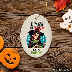 If You Can't Shut Them with Kindness Just Try Potion Ceramic Ornament for Retro Decoration and Gift| OrnamentallyYou - 1 of 4
