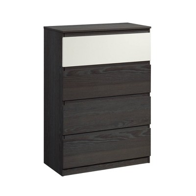 Hudson Court 4 Drawer Chest of Drawers Charcoal Ash - Sauder