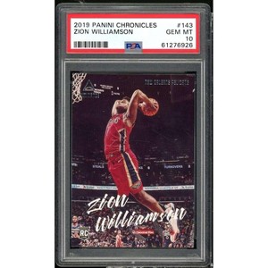 Zion Williamson Rookie Card 2019-20 Panini Chronicles #143 PSA 10 - 1 of 2