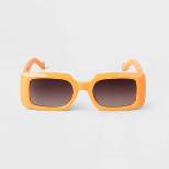 Women's Plastic Rectangle Sunglasses - A New Day™