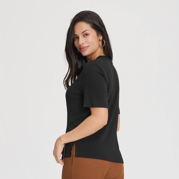 Playera de manga corta de mezcla de lana para mujer - A New Day™ 2