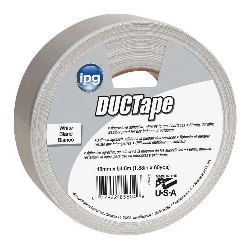 IPG JobSite 1.88 in. W X 60 yd L White Duct Tape, 1 of 2
