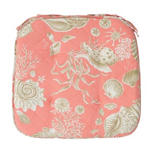 C&F Home 17" x 17" Pink Nautical Themed Chair Pad Cushion - 1 of 4