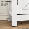 Gulches Storage Cabinet with Drawer & Adjustable Shelf, Kitchen Cabinet ,  Coffee Bar Console Cabinet for Kitchen, Dining Room, Entryway, Walnut top - 3 of 4