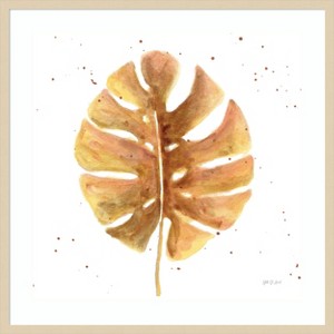 Amanti Art Golden Palm II by Yvette St. Amant Wood Framed Wall Art Print - 1 of 4