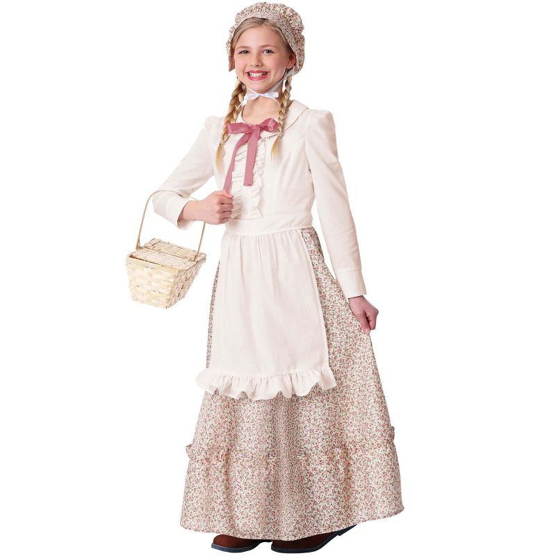 HalloweenCostumes.com Girl's Prairie Pioneer Costume, 5 of 7