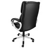 Elama High Back Adjustable Faux Leather Office Chair in Black and Gray Base - 3 of 4