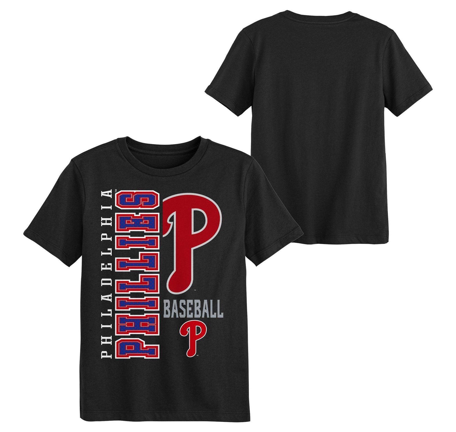 MLB Philadelphia Phillies Youth Black Cotton T-Shirt