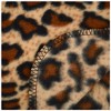 Girl's 6-12 Brown Fleece Jaguar Print with Fur 3-Piece gloves scarf Hat Winter Set - 4 of 4
