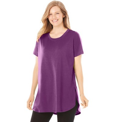 Woman Within Plus Size Easy Maxi Tunic